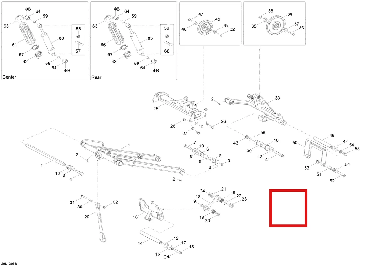 Деталь 605620002 (Шайба) на схеме узла 08- Rear Suspension