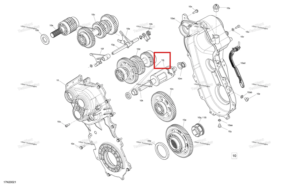 Деталь 619230056 (Смещение Барабана) на схеме узла 2020 Ski-Doo SKANDIC WT 550F Drive - System - Transmission Fast Ratio