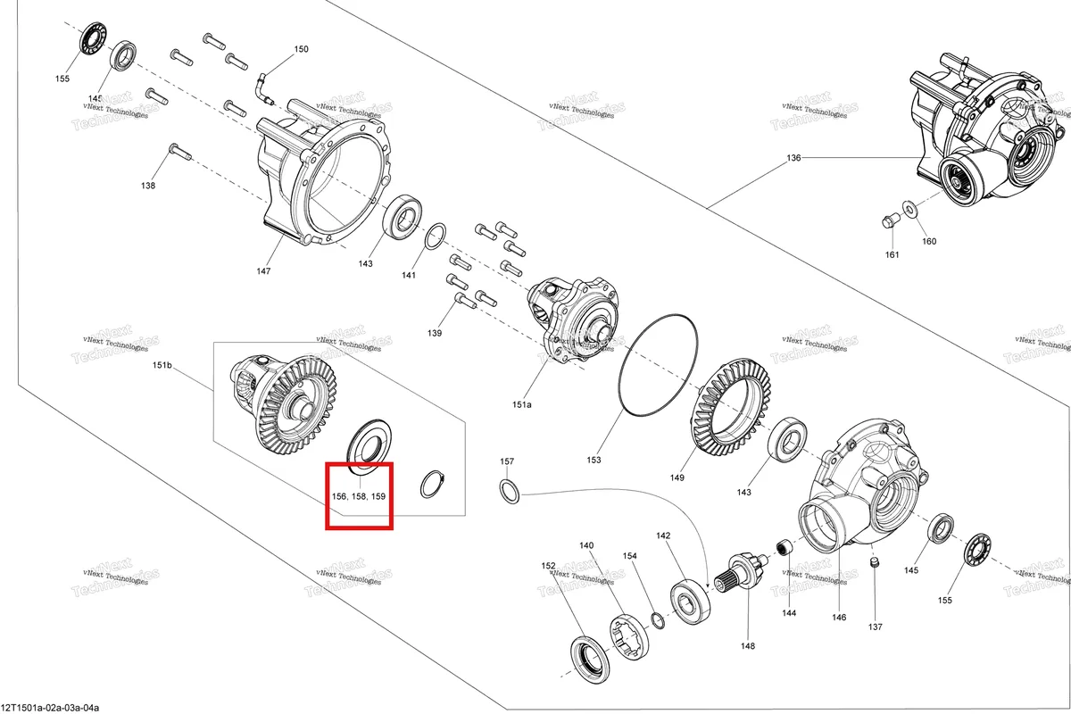 Деталь 703500288 на схеме узла 2015 Can-Am OUTLANDER L 500 EFI Drive System, Front _Differential