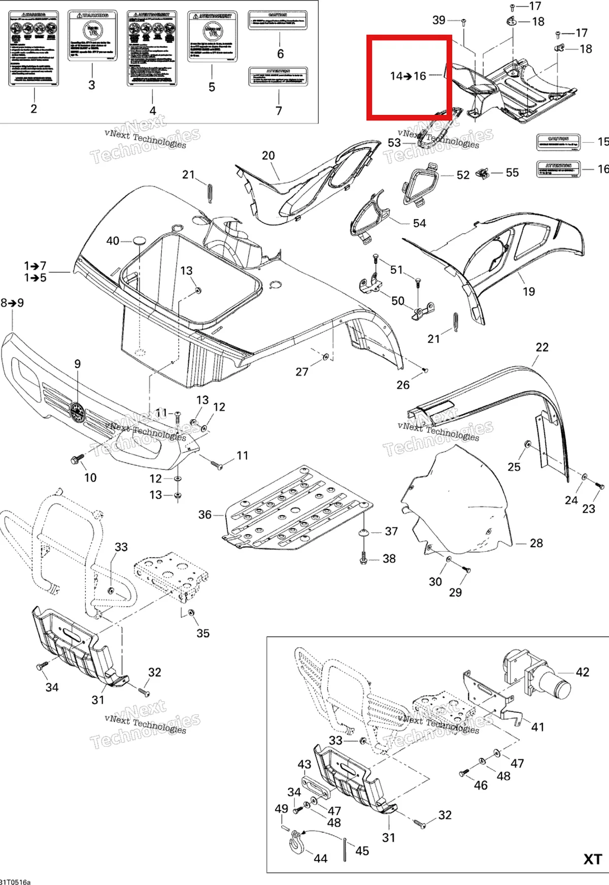 Деталь 703500391 на схеме узла Body And Accessories 1
