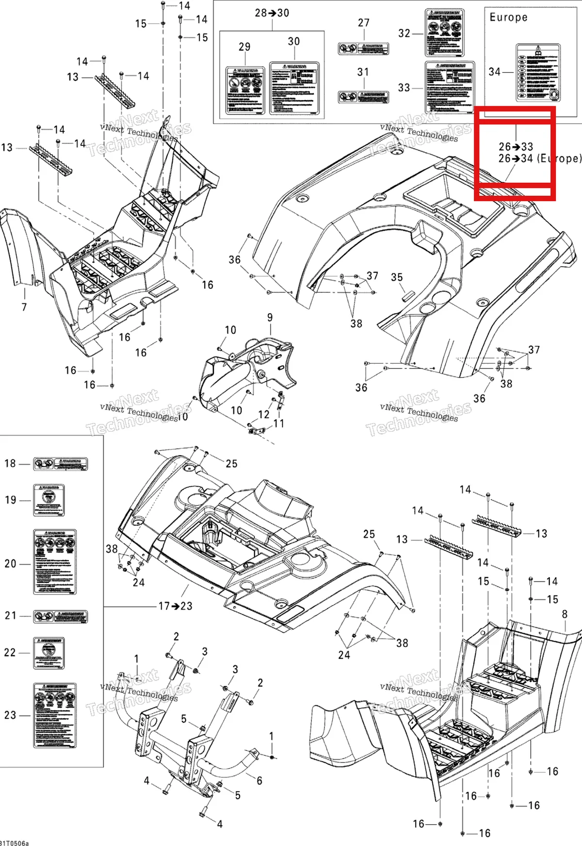 Деталь 703500487 на схеме узла 2005 Can-Am Outlander MAX 400 Body And Accessories 1