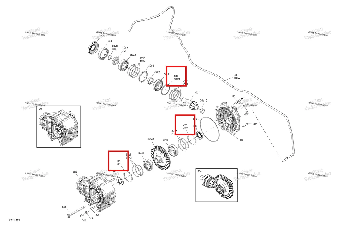 Деталь 703500835 на схеме узла 2026 Can-Am RENEGADE - 4X4 - XXC - 1000R EFI - 5VTB - Catalyst Gray Drive - Final Drive Unit