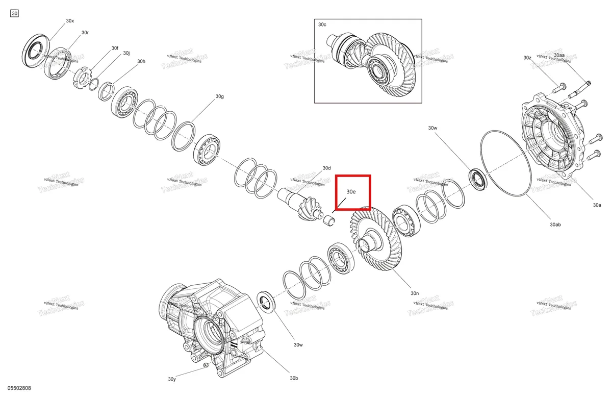Деталь 703500836 на схеме узла 2021 Can-Am Renegade 1000R EFI - XXC - CE Drive - Rear Section - Differential Parts