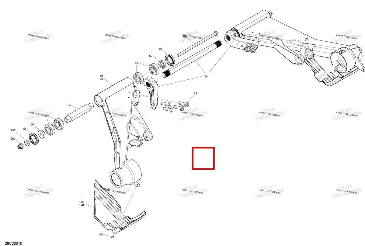 Деталь 703500964 на схеме узла 2020 Can-Am Commander 800R EFI Rear Suspension