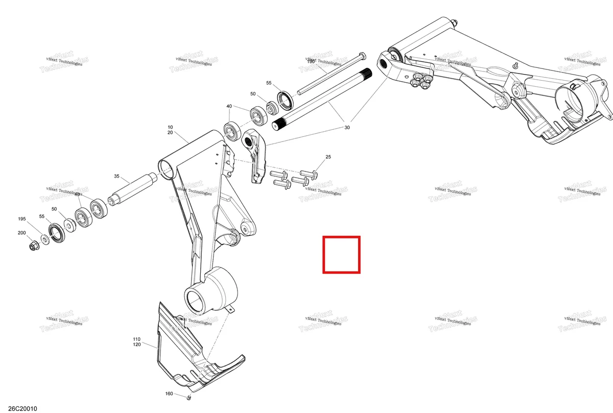 Деталь 703500965 на схеме узла 2020 Can-Am Commander 800R EFI Rear Suspension