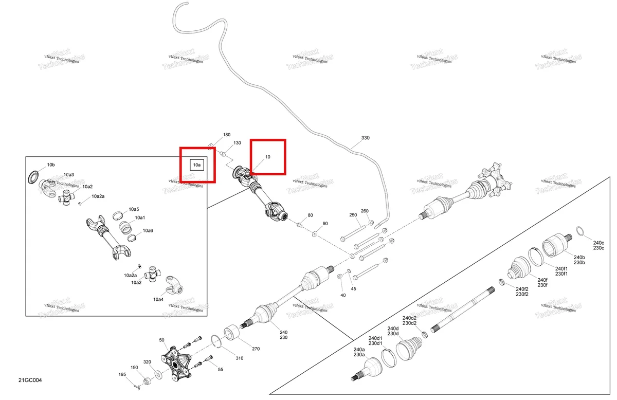 Деталь 703500987 на схеме узла Drive - Rear - Common Parts