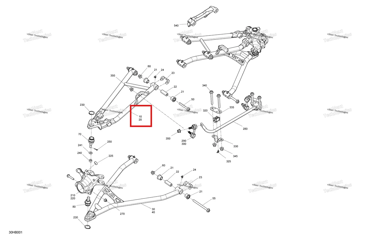 Деталь 703501123 на схеме узла 2022 Can-Am Maverick Turbo RR - DS - CE Suspension - Front Components