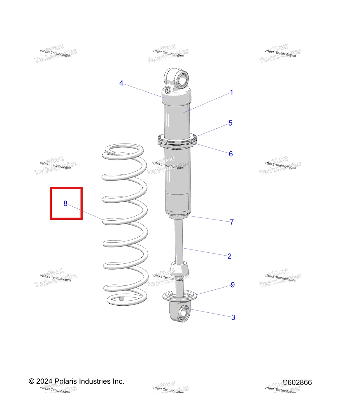 Деталь 7043460-458 на схеме узла Suspension, Shock, Ifs S27tfa9b