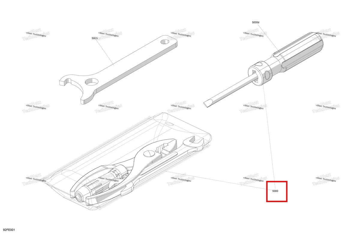 Деталь 704700176 (Tool комплект включает 5000 to 5000 d Can-Am Outlander 4x4 XT 1000R (2025) (704700176)) на схеме узла 2025 Can-Am OUTLANDER - 4X4 - STD - 700 - 1CSA - Granite Grey Miscellaneous - Accessories