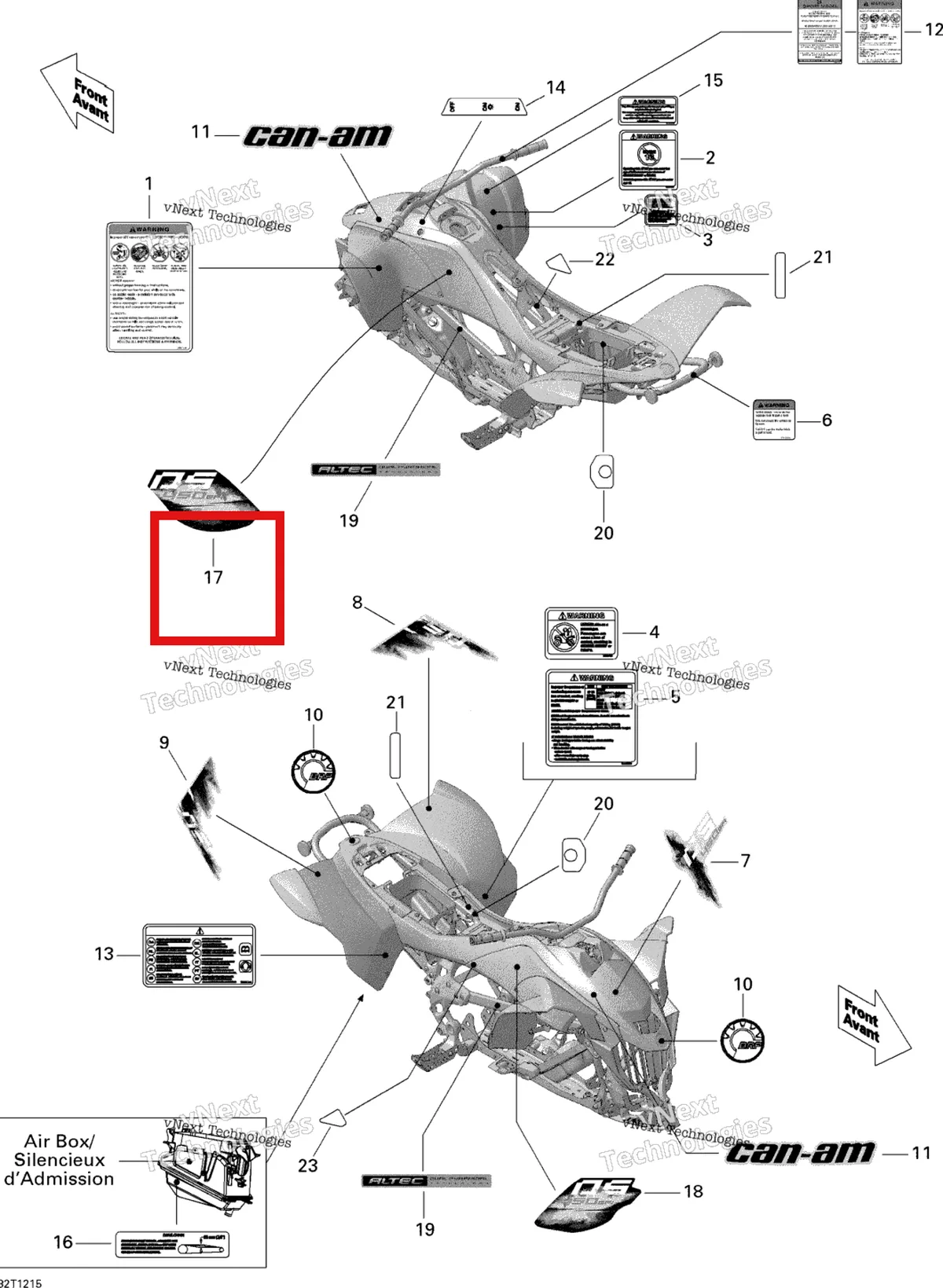 Схема применяемости: 704901930 Левая наклейка ds450efi
