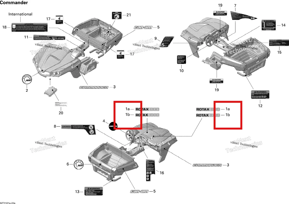 Деталь 704902323 на схеме узла 2011 Can-Am Commander 1000 Decals Std