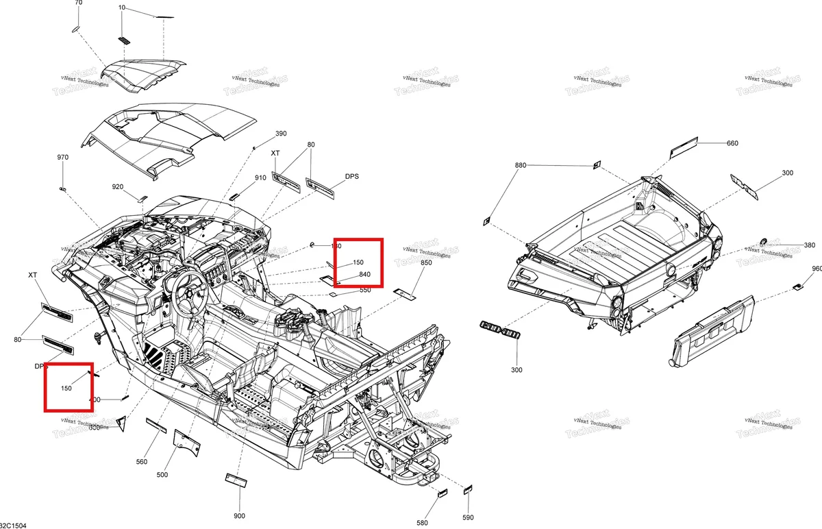 Деталь 704904262 на схеме узла 2015 Can-Am COMMANDER MAX 1000 LTD Decals
