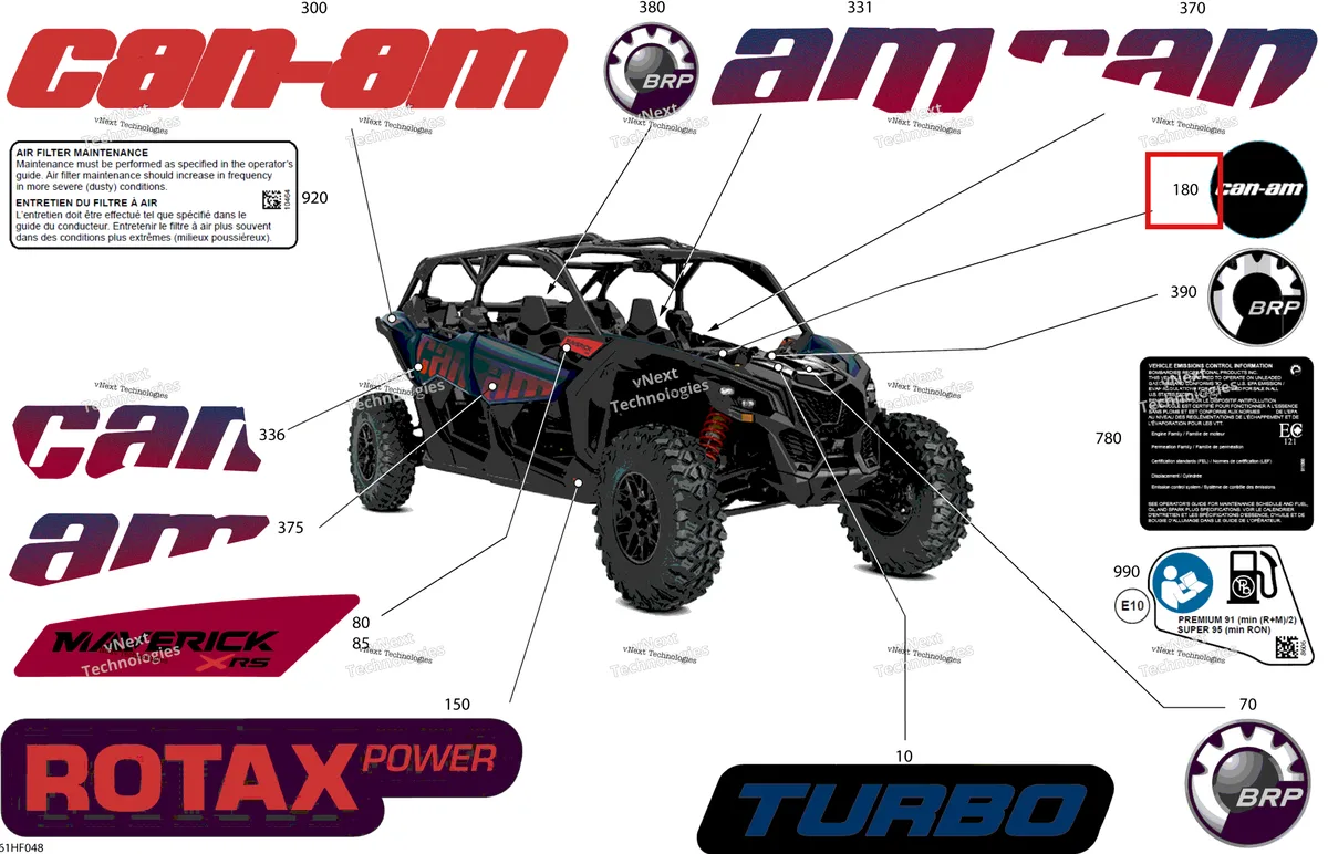Деталь 704904274 на схеме узла 2026 Can-Am Maverick Max - TURBO - DS - 7WTB - Dusty Navy Satin - 64