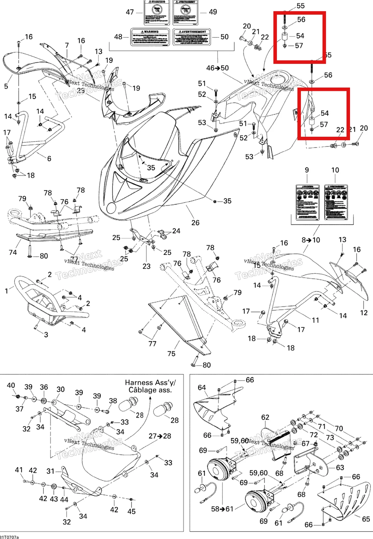 Деталь 705000114 на схеме узла 2007 Can-Am DS 650 X Body And Accessories