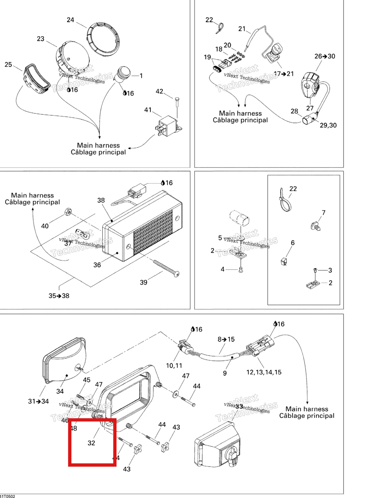Деталь 705000283 на схеме узла 2005 Can-Am Traxter 5 Speed Electrical Accessories