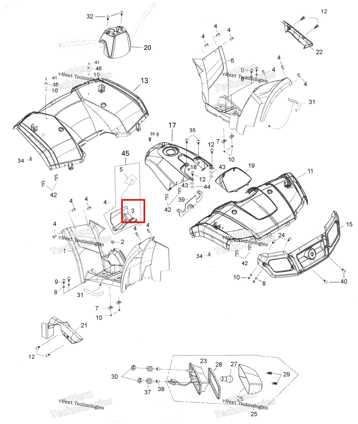 Деталь 705000870 на схеме узла 2007 Can-Am Rally 175 Body And Accessories