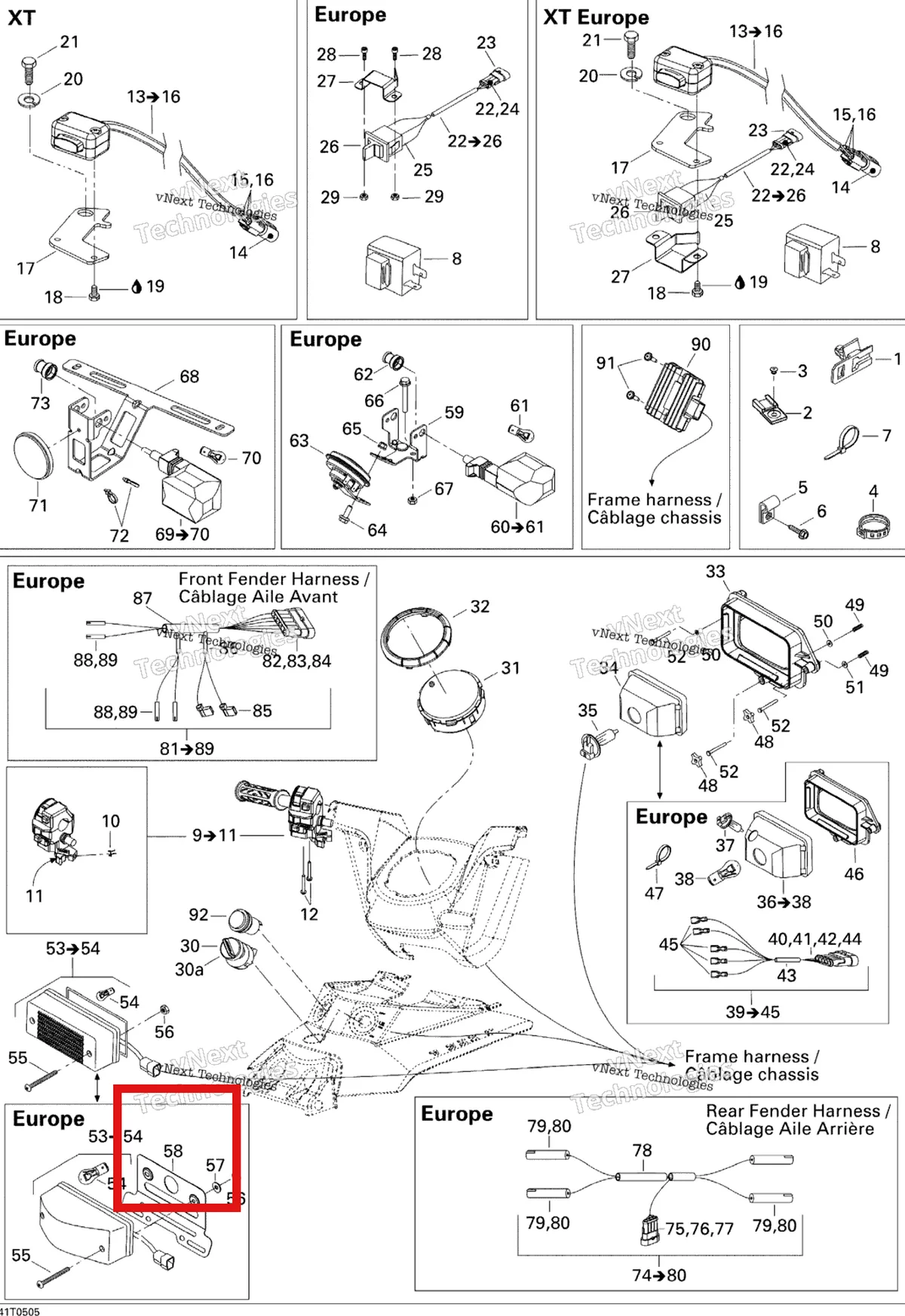 Деталь 705001668 на схеме узла 2005 Can-Am Outlander 330/400 STD 2 X 4 Electrical Accessories