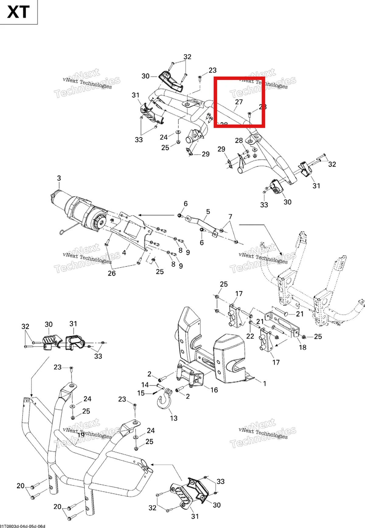 Деталь 705001973 на схеме узла 2008 Can-Am Outlander MAX 400 EFI XT Body And Accessories Xt