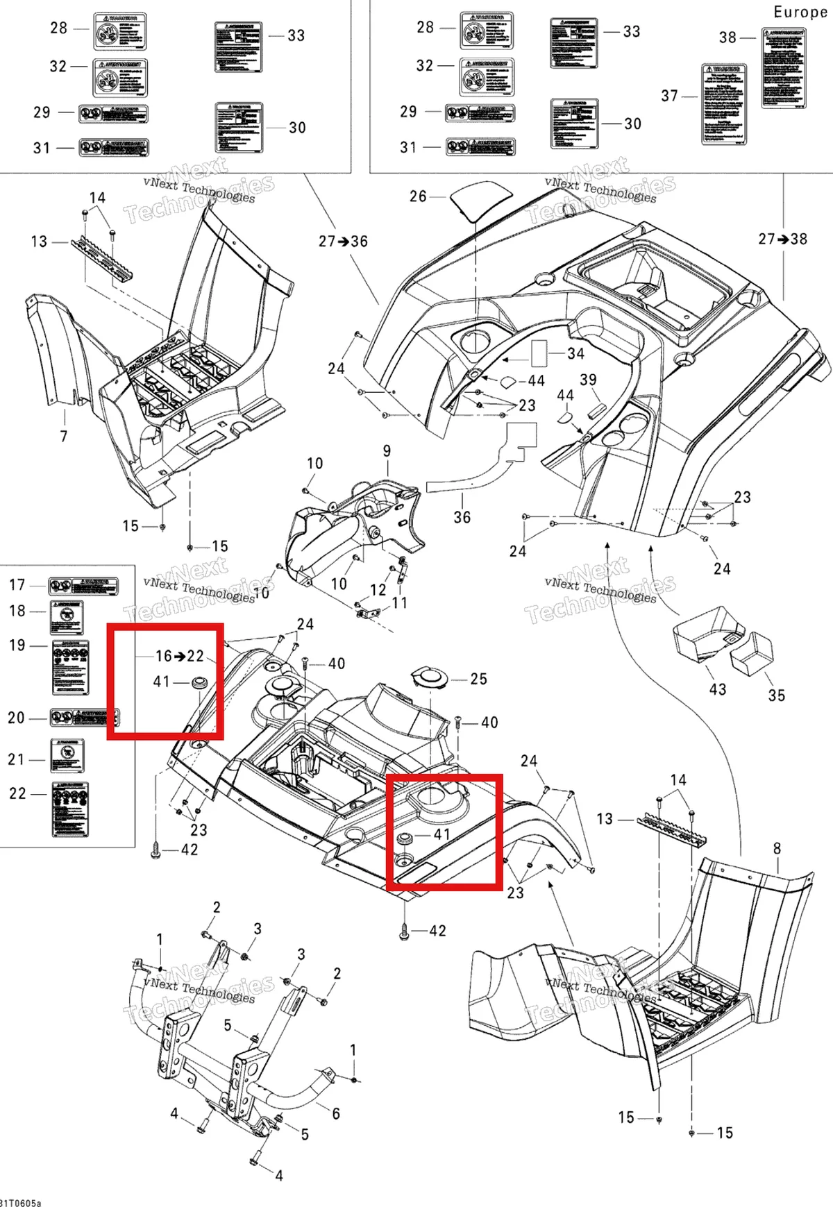 Деталь 705002042 на схеме узла 2006 Can-Am Outlander 400 XT 4 X 4 Body And Accessories #2