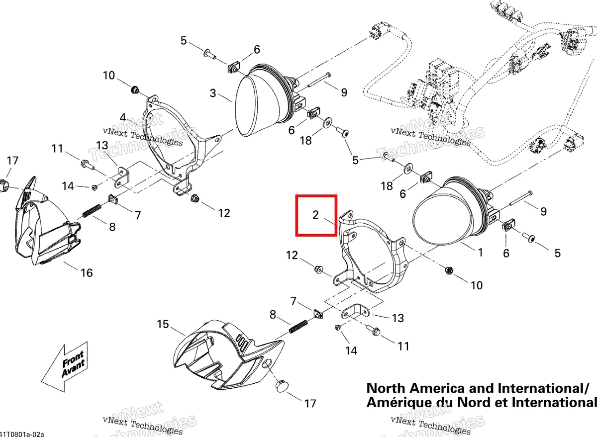 Деталь 705002128 на схеме узла 2008 Can-Am DS 450 X Electrical Accessories Cu, Int