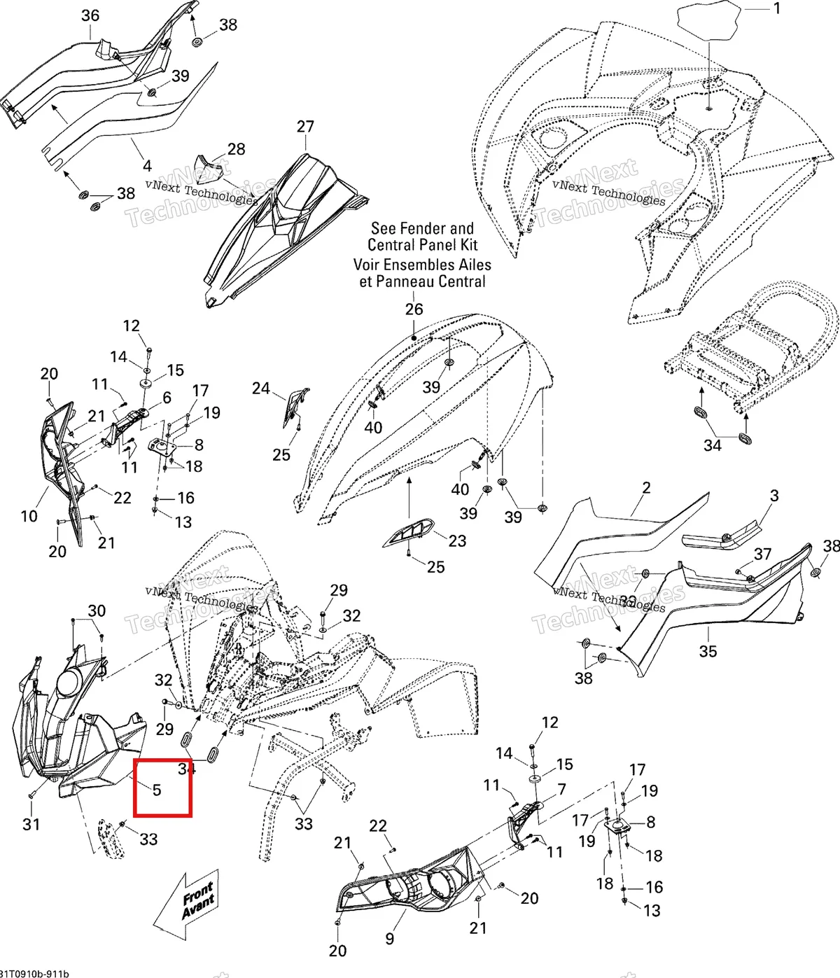 Деталь 705002274 на схеме узла 2009 Can-Am Renegade 500 Body And Accessories 2