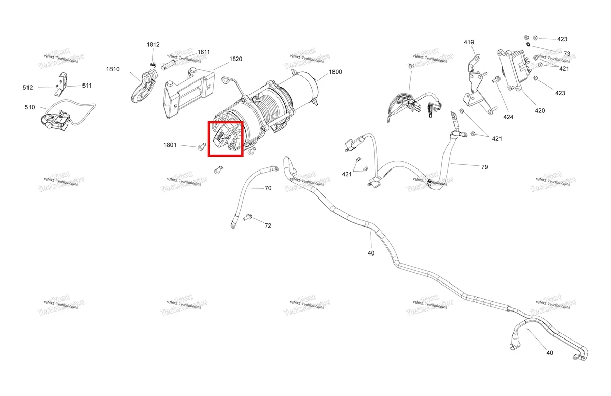 Деталь 705002329 (Крюк Can-Am Outlander MAX 800 XT (2008) (705002329)) на схеме узла 2019 Can-Am OUTLANDER 450 EFI - T3 Electrical - Winch