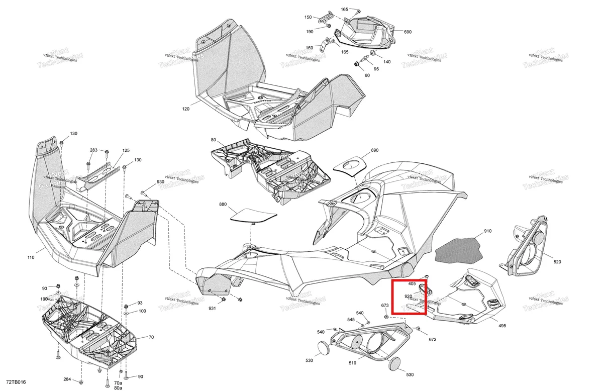 Деталь 705002342 на схеме узла 2022 Can-Am Renegade 1000R EFI - XXC - CE Body - Rear Section