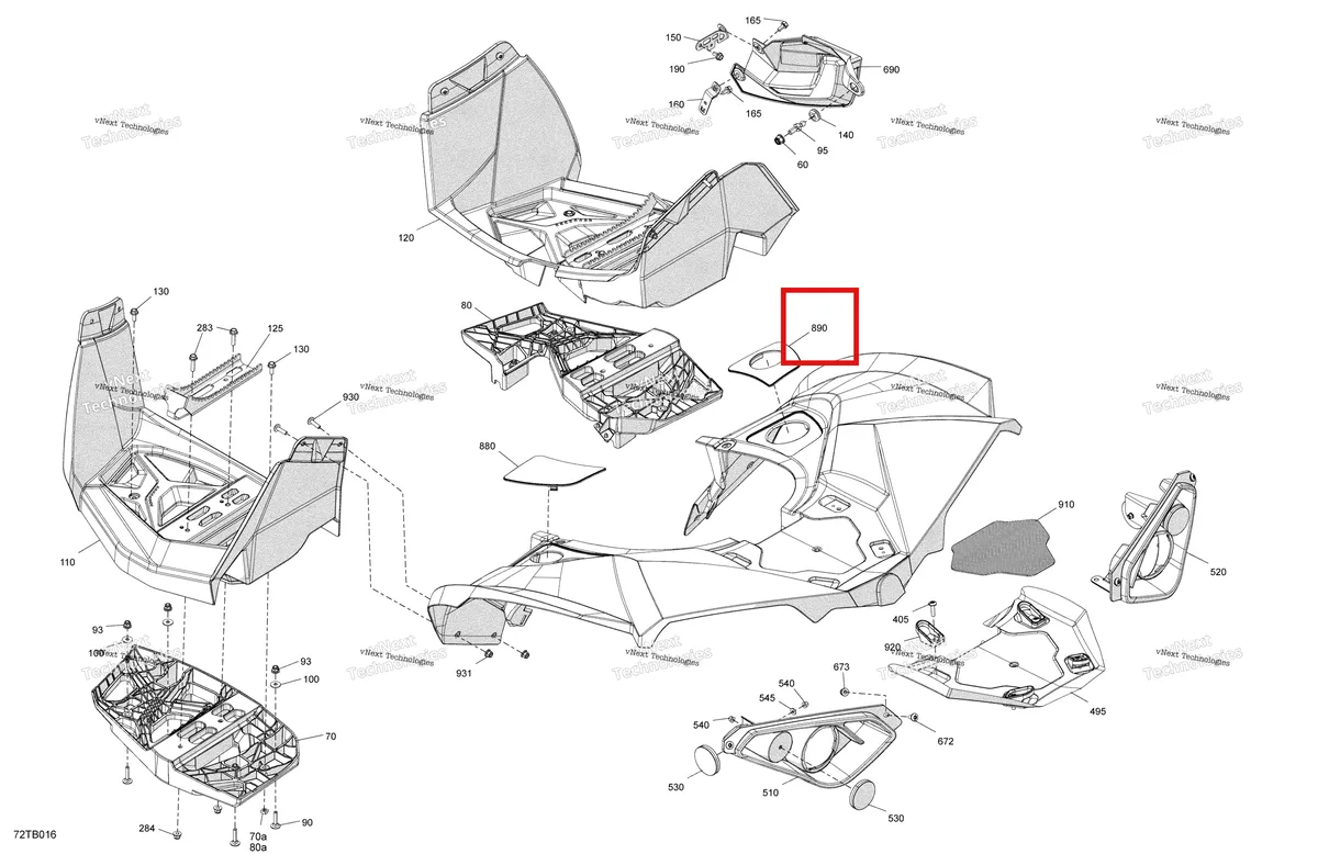 Деталь 705002420 на схеме узла 2022 Can-Am Renegade 1000R EFI - XXC - CE Body - Rear Section