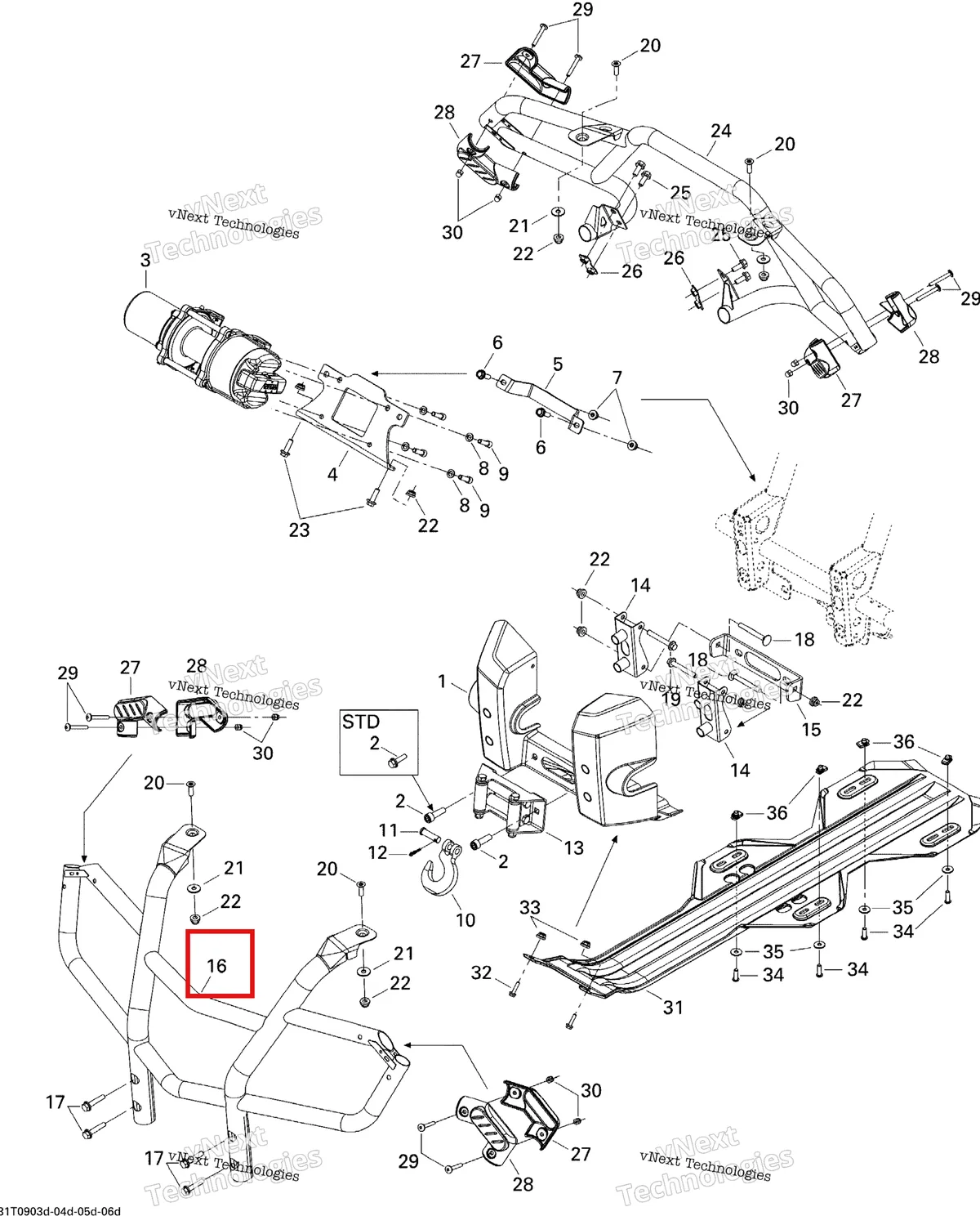 Деталь 705002677 на схеме узла 2009 Can-Am Outlander 650 EFI XT Body And Accessories 4, Xt