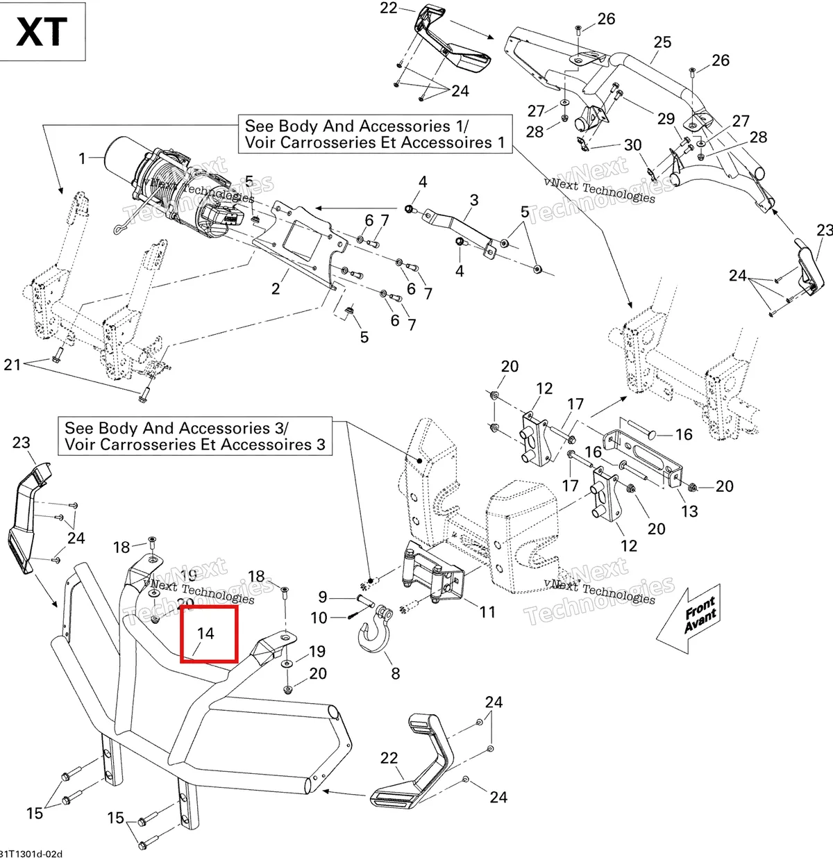 Деталь 705002812 на схеме узла 2013 Can-Am OUTLANDER MAX STD, XT, 400 EFI Body And Accessories Xt