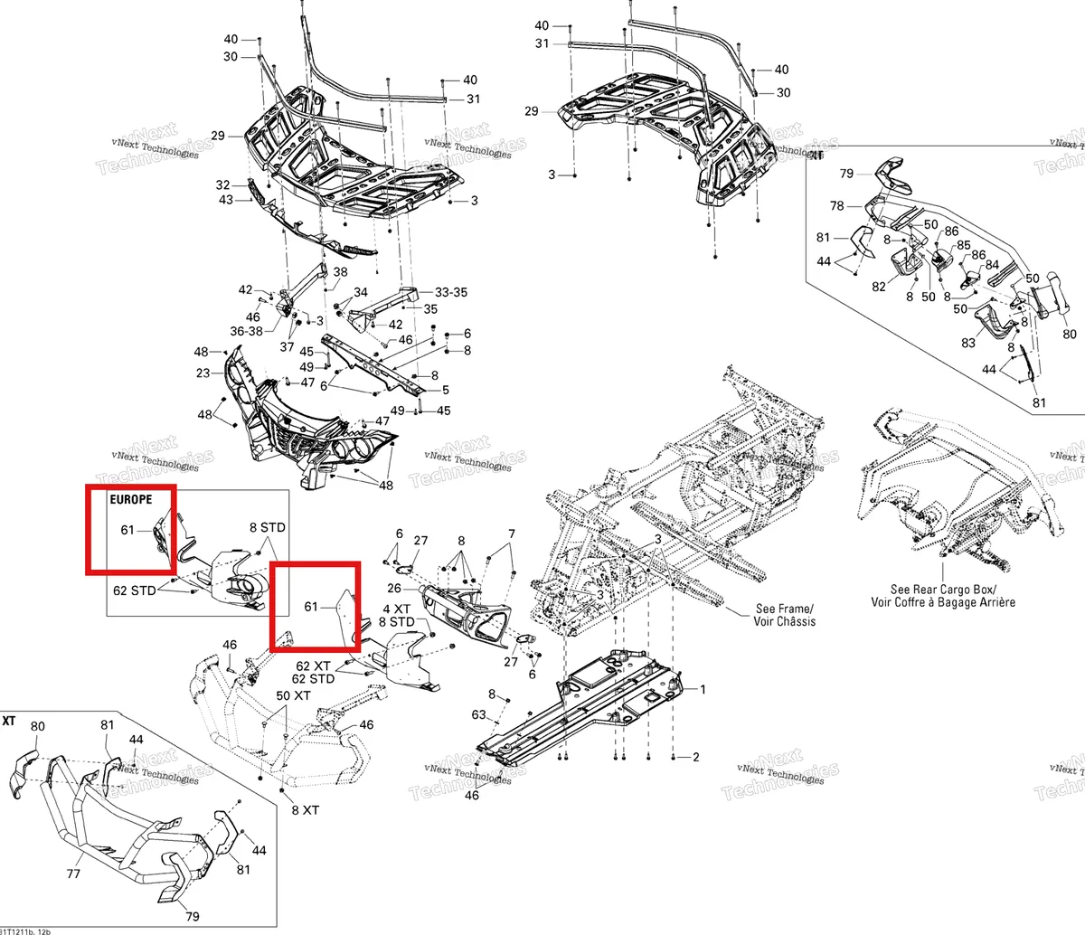 Деталь 705003564 на схеме узла 2012 Can-Am Outlander STD, XT, 1000 EFI Body And Accessories 2