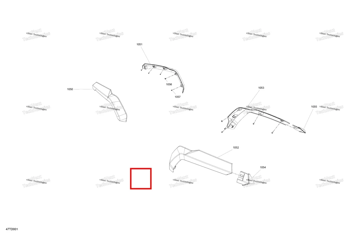 Деталь 705003914 на схеме узла 2024 Can-Am Outlander 850 EFI 4X4 - 2ARA - DPS Package - Granite Grey Body - Mudguard