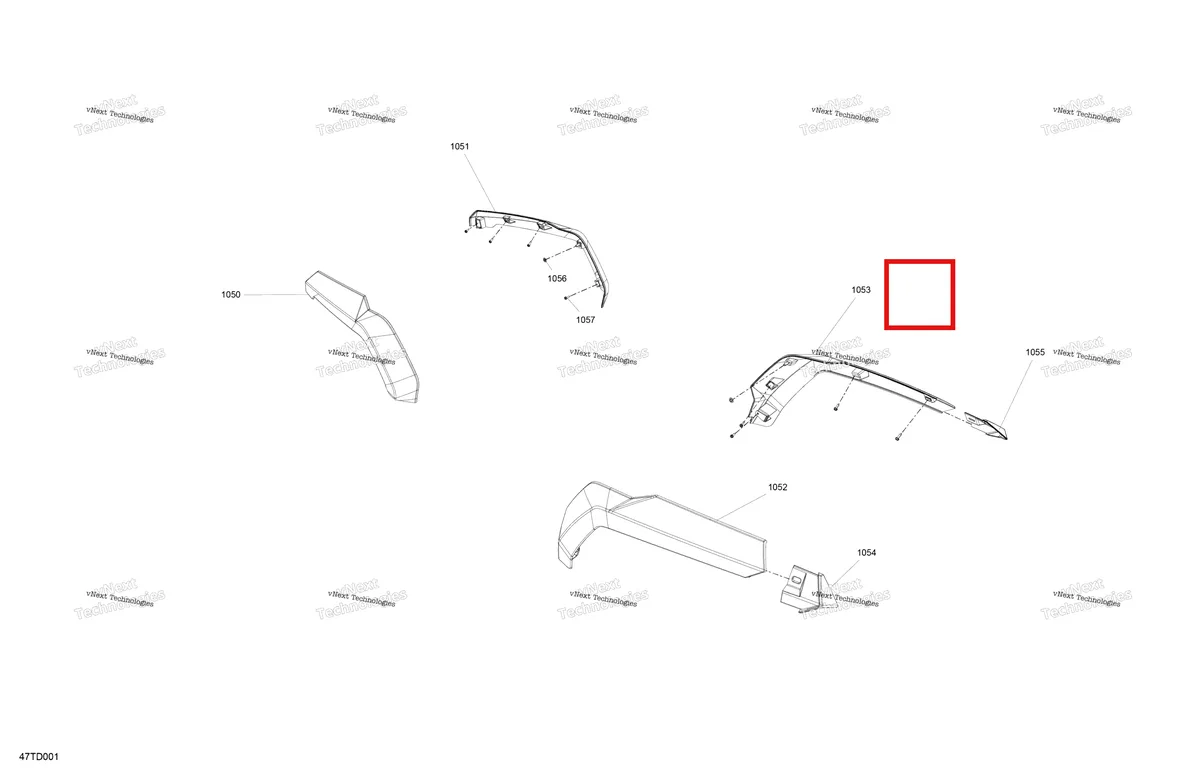 Деталь 705003915 на схеме узла 2024 Can-Am Outlander 850 EFI 4X4 - 2ARA - DPS Package - Granite Grey Body - Mudguard