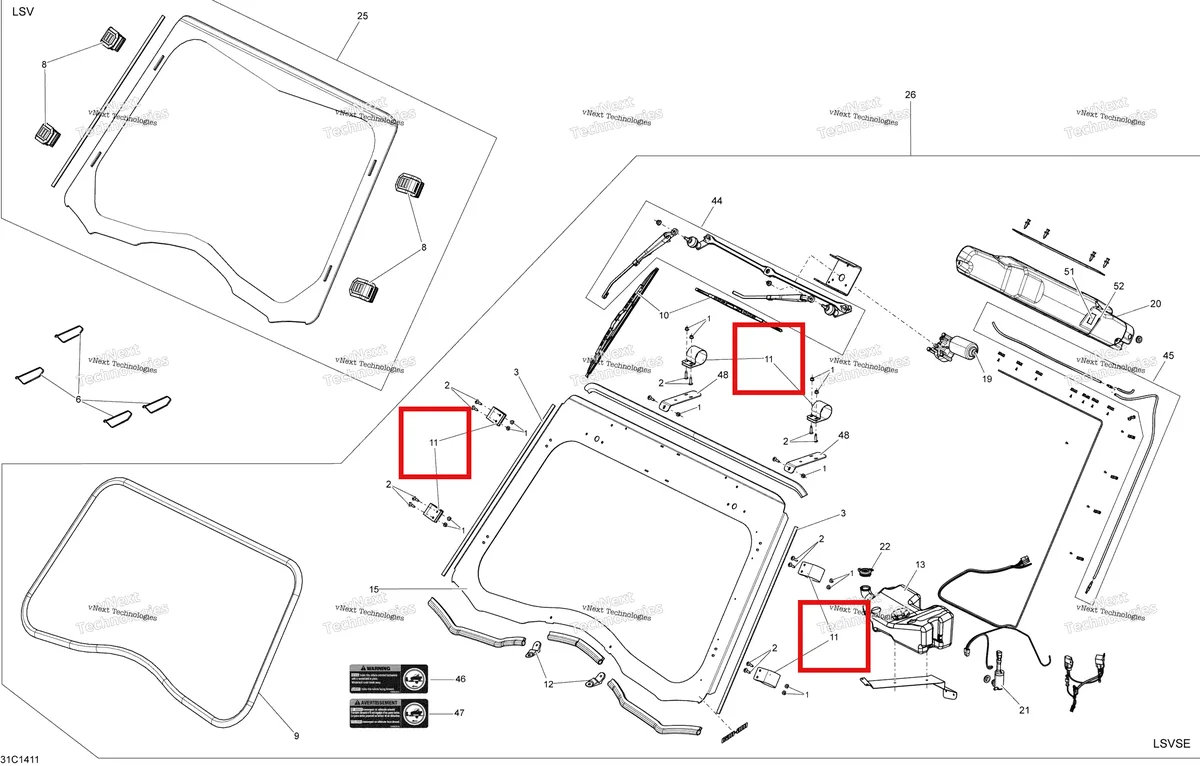 Деталь 705005606 на схеме узла Body And Accessories Windshield