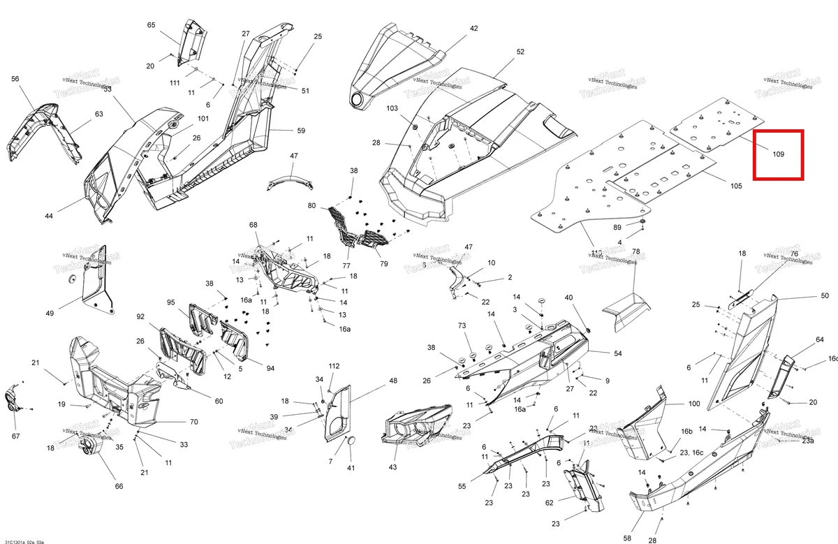Деталь 705006074 на схеме узла 2013 Can-Am COMMANDER LTD 1000 Body And Accessories