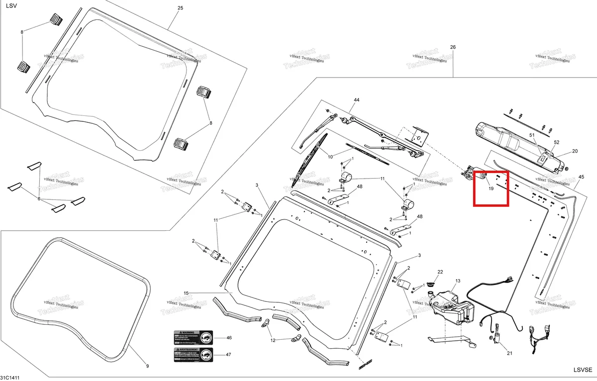 Деталь 705006977 на схеме узла Body And Accessories Windshield