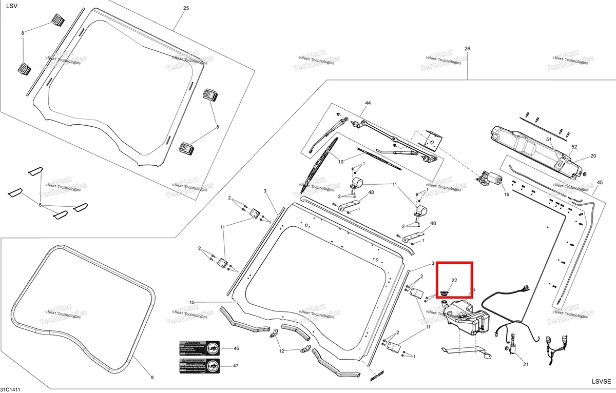 Деталь 705006980 на схеме узла Body And Accessories Windshield