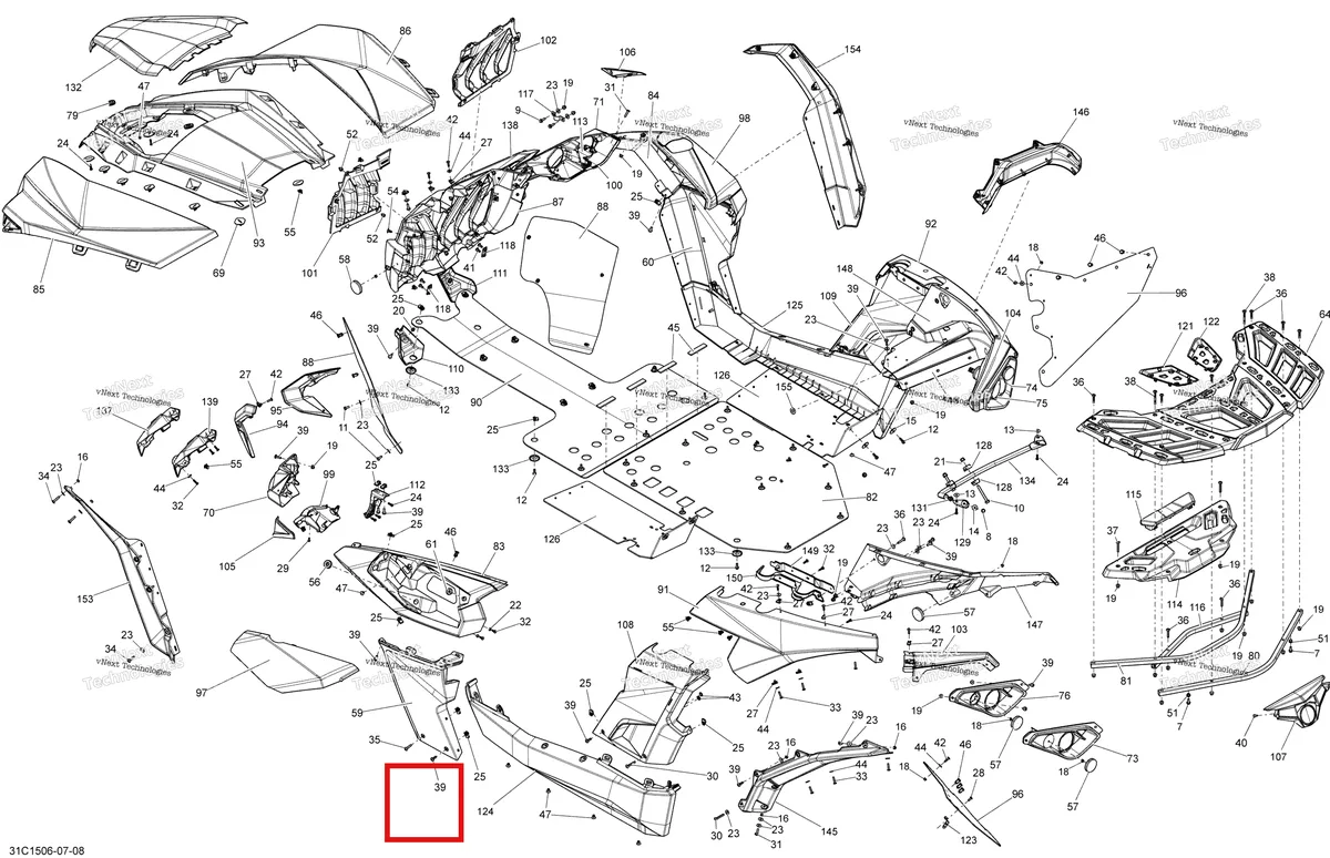 Деталь 705007499 на схеме узла 2015 Can-Am MAVERICK 1000_STD_XRS_XRS-DPS Body And Accessories