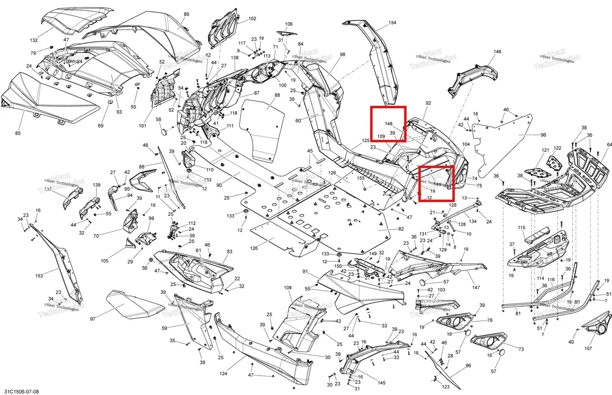 Деталь 705007911 на схеме узла 2015 Can-Am MAVERICK 1000_XMR Body And Accessories