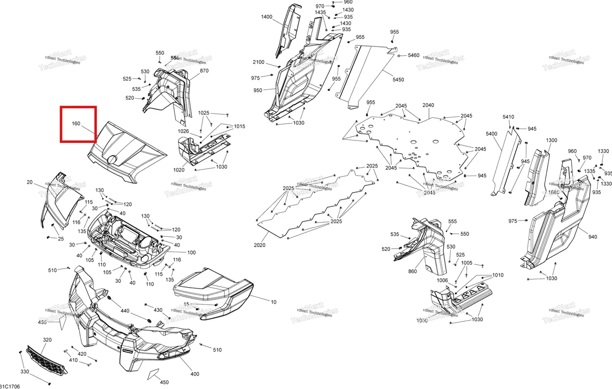 Деталь 705008149 на схеме узла 2017 Can-Am TRAXTER HD5 Body And Accessories