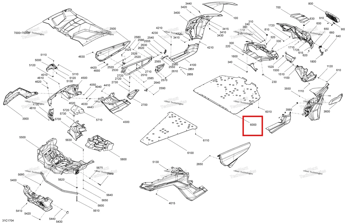 Деталь 705010390 на схеме узла 2017 Can-Am MAVERICK X3 Body And Accessories