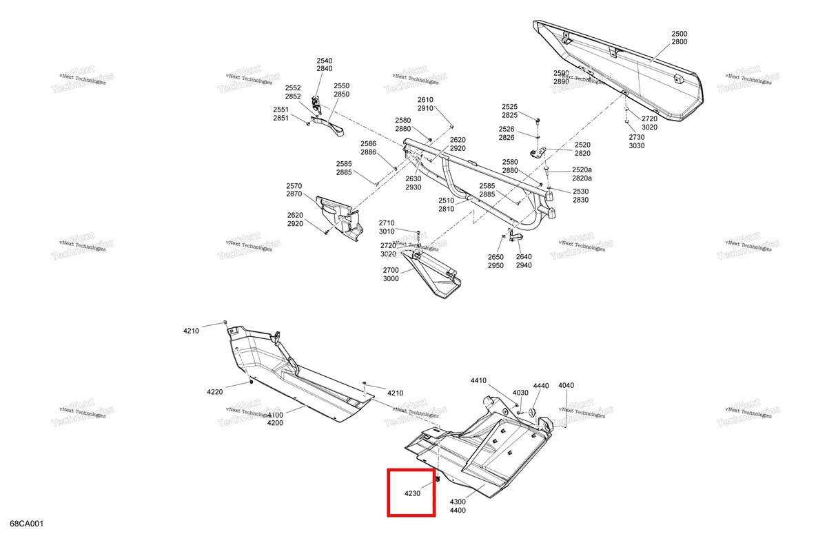 Деталь 705010872 на схеме узла 2021 Can-Am Maverick Turbo RR - XRS - CE Body - Doors