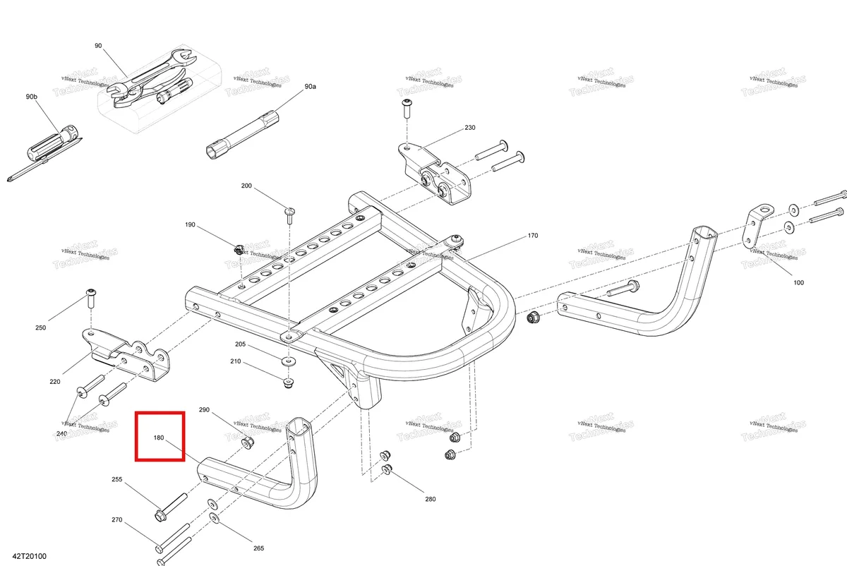 Деталь 705011053 на схеме узла 2020 Can-Am Renegade 1000R EFI - XXC Front Storage Compartment