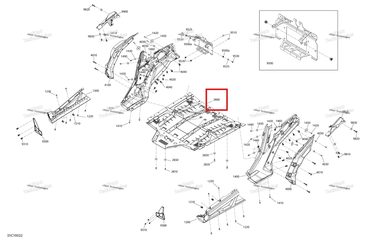 Деталь 705011427 на схеме узла 2019 Can-Am MAVERICK TRAIL 1000 - DPS - T2B SERIES Body Maverick Trail - 1000 - Red - Middle Section