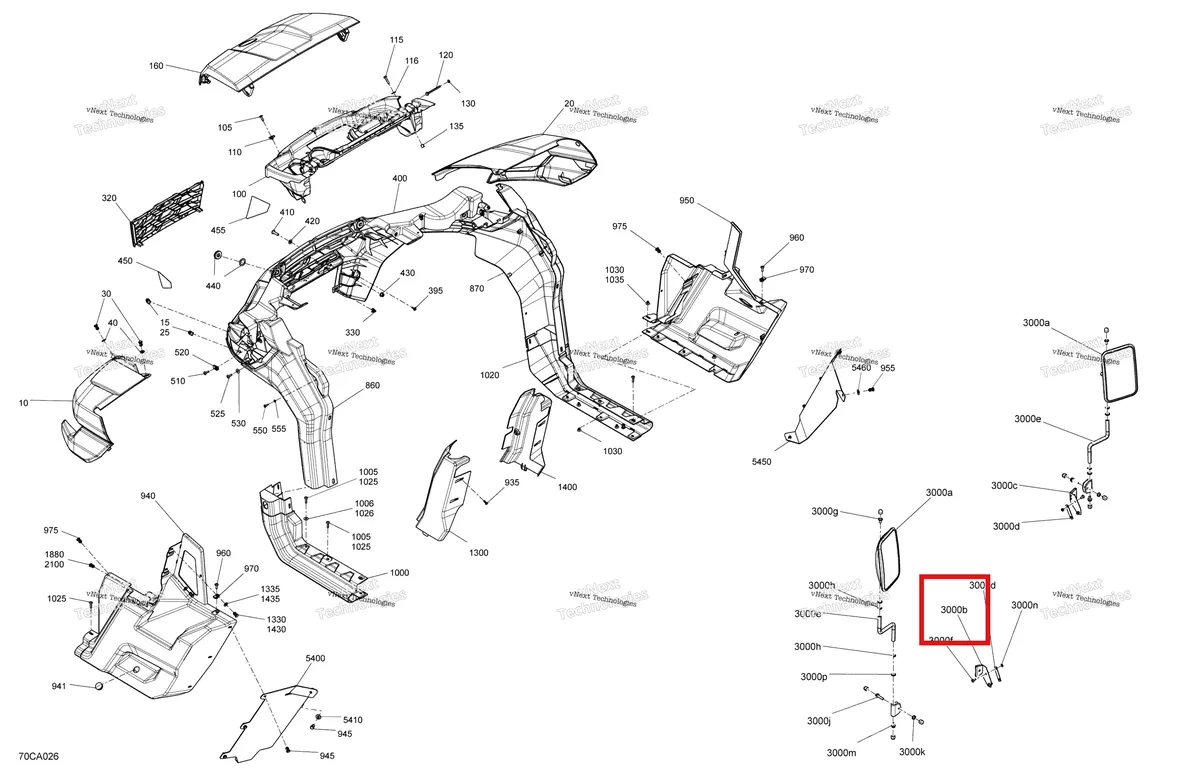 Деталь 705012151 на схеме узла 2021 Can-Am Traxter HD10 - XT - CE Body - System