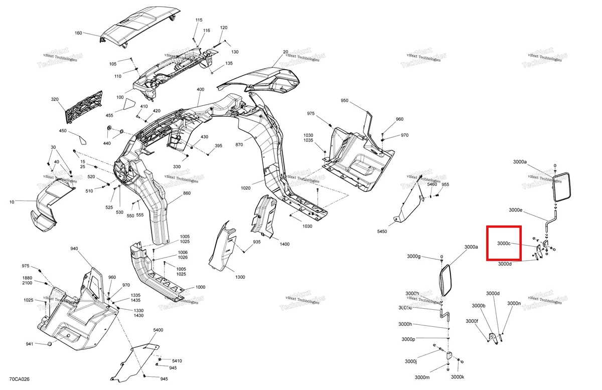 Деталь 705012152 на схеме узла 2021 Can-Am Traxter HD10 - XT - CE Body - System