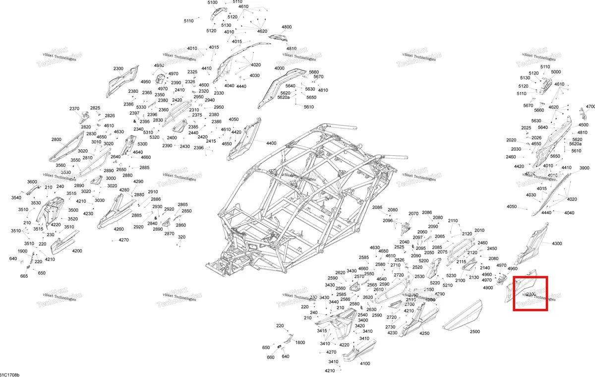 Деталь 705012256 на схеме узла 2017 Can-Am Maverick X3 MAX Body And Accessories Part 2