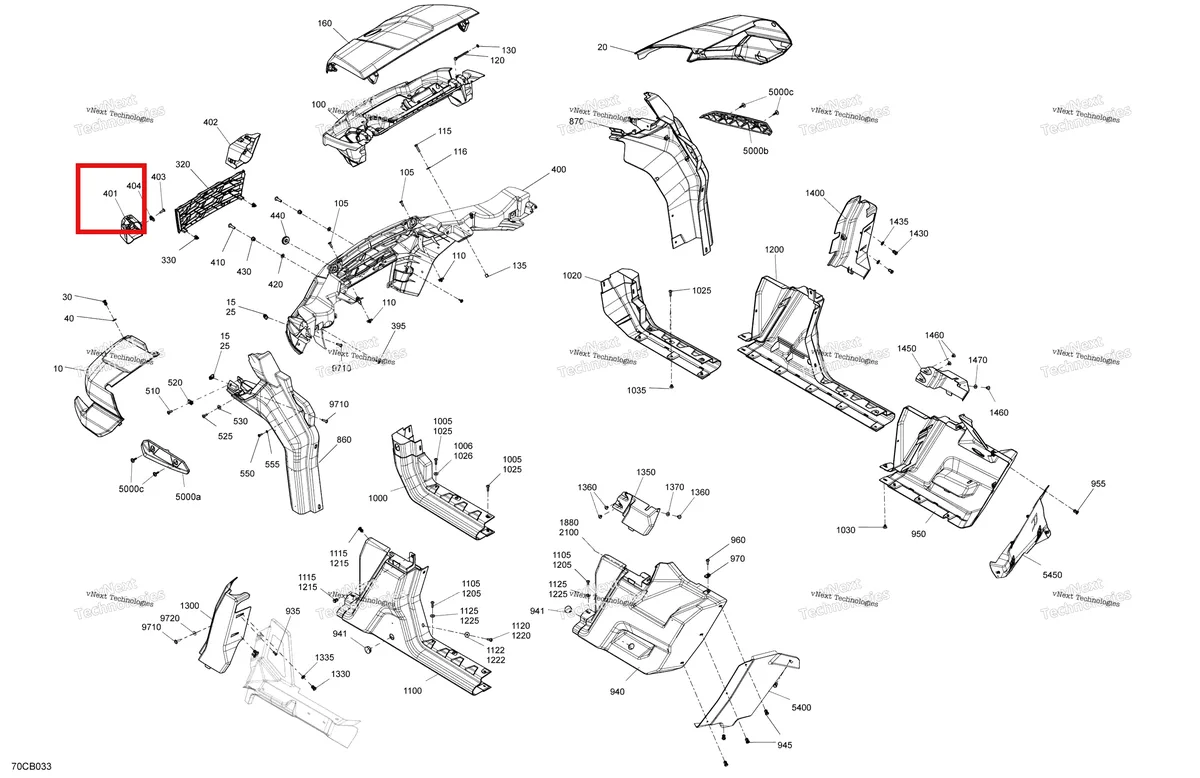 Деталь 705012285 на схеме узла 2022 Can-Am Traxter PRO HD10 - DPS - CE Body - System - With Abs