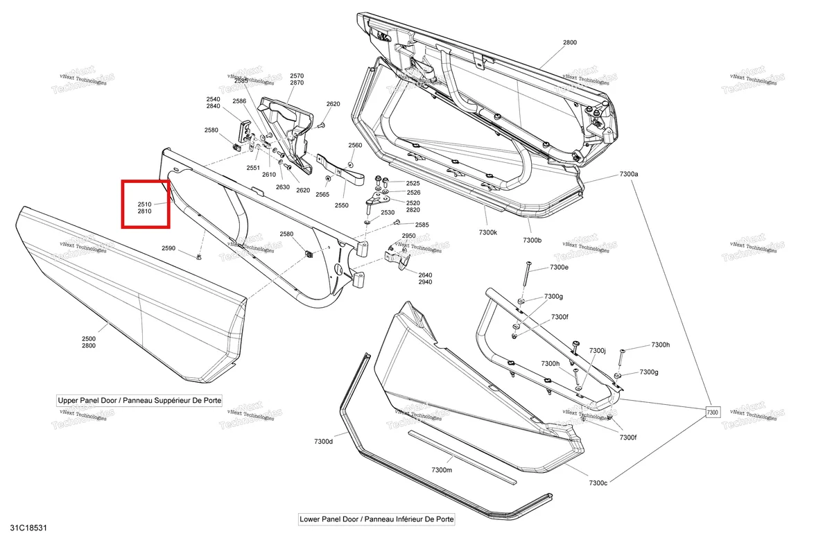 Деталь 705012545 на схеме узла 2018 Can-Am Maverick X3 Turbo R - XMR Body Side Part Maverick X3 Sunburst Yellow Models - Package Xmr