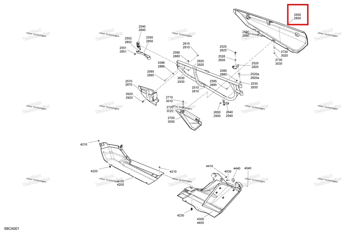 Деталь 705012862 на схеме узла 2021 Can-Am Maverick Turbo R - DS - CE Body - Doors